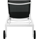  Meridian Nizuc Black Adjustable Mesh Water Resistant Fabric Outdoor Patio Adjustable Sun Chaise Lounge IMAGE 5