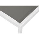  Meridian Nizuc Grey Adjustable Mesh Water Resistant Fabric Outdoor Patio Adjustable Sun Chaise Lounge IMAGE 11