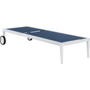  Meridian Nizuc Navy Adjustable Mesh Water Resistant Fabric Outdoor Patio Adjustable Sun Chaise Lounge IMAGE 3