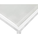  Meridian Nizuc White Adjustable Mesh Water Resistant Fabric Outdoor Patio Adjustable Sun Chaise Lounge IMAGE 11