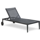  Meridian Nizuc Black Adjustable Mesh Water Resistant Fabric Outdoor Patio Adjustable Sun Chaise Lounge IMAGE 1