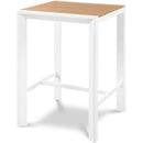  Meridian Nizuc Brown Square Aluminum Outdoor Patio Bar Table IMAGE 1