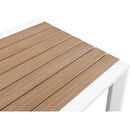  Meridian Nizuc Brown Square Aluminum Outdoor Patio Bar Table IMAGE 5