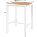  Meridian Nizuc Brown Square Aluminum Outdoor Patio Bar Table IMAGE 6