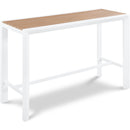  Meridian Nizuc Brown Rectangle Aluminum Outdoor Patio Bar Table IMAGE 1