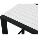  Meridian Nizuc White Rectangle Aluminum Outdoor Patio Bar Table IMAGE 5