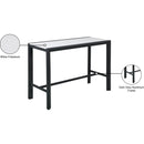  Meridian Nizuc White Rectangle Aluminum Outdoor Patio Bar Table IMAGE 7