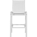  Meridian Nizuc White Mesh Water Resistant Fabric Outdoor Patio Bar Stool IMAGE 4