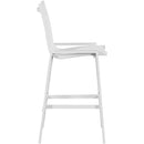 Meridian Nizuc White Mesh Water Resistant Fabric Outdoor Patio Bar Stool IMAGE 5