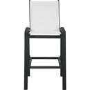  Meridian Nizuc White Mesh Water Resistant Fabric Outdoor Patio Bar Stool IMAGE 4