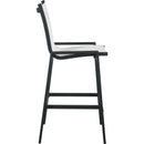  Meridian Nizuc White Mesh Water Resistant Fabric Outdoor Patio Bar Stool IMAGE 5