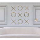  Color_Gold -- Meridian XOXO Wall Decor IMAGE 2