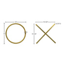  Color_Gold -- Meridian XOXO Wall Decor IMAGE 7