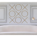  Color_Gold -- Meridian XOXO Wall Decor IMAGE 2