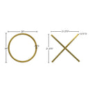 Meridian XOXO Gold Stainless Steel Wall Decor IMAGE 7