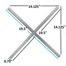 Meridian XOXO Chrome Stainless Steel Wall Decor IMAGE 5