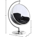  Manufacturer Color_Black -- Meridian Luna Suspended Acrylic Accent Chair IMAGE 6