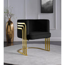  Manufacturer Color_Black -- Meridian Rays Stationary Fabric Accent Chair IMAGE 2
