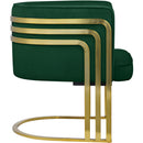  Manufacturer Color_Green -- Rays Green Velvet Upholstered Accent Chair IMAGE 4