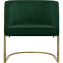  Manufacturer Color_Green -- Rays Green Velvet Upholstered Accent Chair IMAGE 5