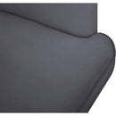  Manufacturer Color_Grey -- Rays Grey Velvet Upholstered Accent Chair IMAGE 6