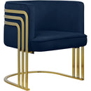 Meridian Rays Stationary Fabric Accent Chair 533Navy IMAGE 1
