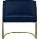  Manufacturer Color_Navy -- Rays Navy Velvet Upholstered Accent Chair IMAGE 5