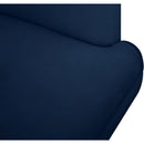  Manufacturer Color_Navy -- Rays Navy Velvet Upholstered Accent Chair IMAGE 6