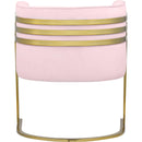  Manufacturer Color_Pink -- Rays Pink Velvet Upholstered Accent Chair IMAGE 3