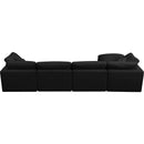  Manufacturer Color_Black -- Meridian Plush Fabric 5 pc Sectional IMAGE 7