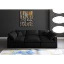  Manufacturer Color_Black -- Meridian Plush Fabric 6 pc Sectional IMAGE 3