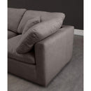  Manufacturer Color_Grey -- Plush 105" Grey Velvet Upholstered Standard Comfort 5 pc Modular Sectional IMAGE 4