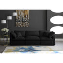  Manufacturer Color_Black -- Meridian Plush Stationary Fabric Sofa IMAGE 3