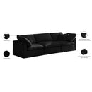  Manufacturer Color_Black -- Meridian Plush Stationary Fabric Sofa IMAGE 9