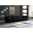  Manufacturer Color_Black -- Meridian Plush Stationary Fabric Sofa IMAGE 2