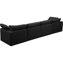  Manufacturer Color_Black -- Meridian Plush Stationary Fabric Sofa IMAGE 4