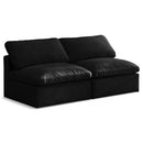  Manufacturer Color_Black -- Meridian Plush Stationary Fabric Sofa IMAGE 1