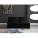  Manufacturer Color_Black -- Meridian Plush Stationary Fabric Sofa IMAGE 3