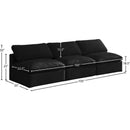  Manufacturer Color_Black -- Meridian Plush Stationary Fabric Sofa IMAGE 8