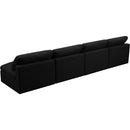  Manufacturer Color_Black -- Meridian Plush Stationary Fabric Sofa IMAGE 4