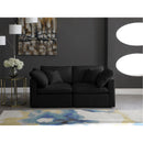  Manufacturer Color_Black -- Meridian Plush Stationary Fabric Sofa IMAGE 3