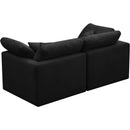  Manufacturer Color_Black -- Meridian Plush Stationary Fabric Sofa IMAGE 4