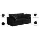  Manufacturer Color_Black -- Meridian Plush Stationary Fabric Sofa IMAGE 9