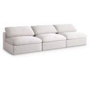  Manufacturer Color_Cream -- Meridian Serene Stationary Fabric Sofa IMAGE 1