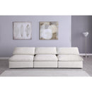  Manufacturer Color_Cream -- Meridian Serene Stationary Fabric Sofa IMAGE 3