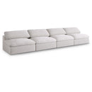  Manufacturer Color_Cream -- Meridian Serene Stationary Fabric Sofa IMAGE 1