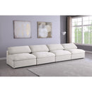  Manufacturer Color_Cream -- Meridian Serene Stationary Fabric Sofa IMAGE 2