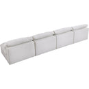  Manufacturer Color_Cream -- Meridian Serene Stationary Fabric Sofa IMAGE 4