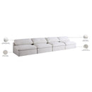  Manufacturer Color_Cream -- Meridian Serene Stationary Fabric Sofa IMAGE 7
