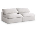  Manufacturer Color_Cream -- Meridian Serene Stationary Fabric Sofa IMAGE 1